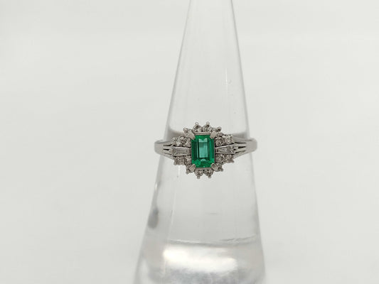 Mitsukoshi E0.34ct D0.27ct PT900 4.5g Ring