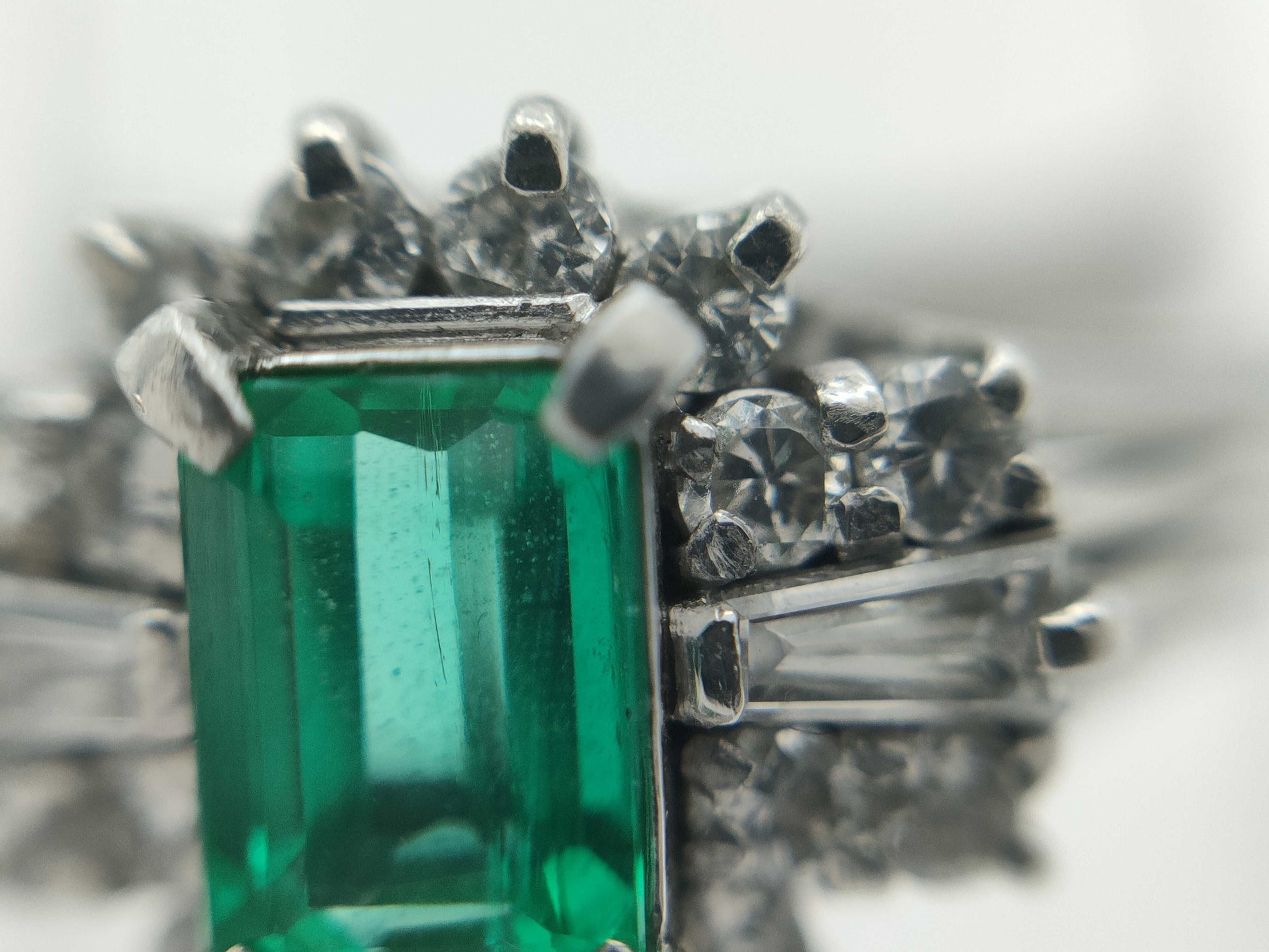 Mitsukoshi E0.34ct D0.27ct PT900 4.5g Ring