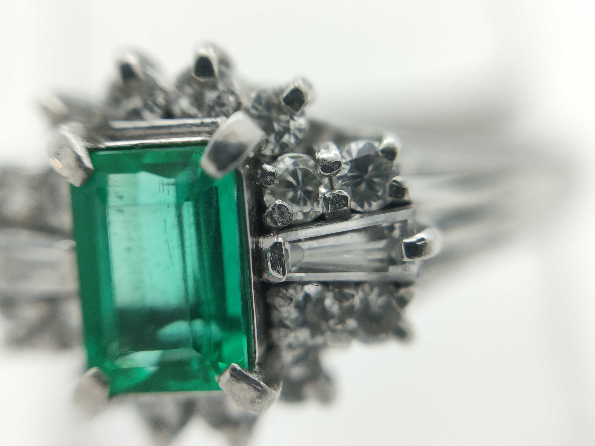 Mitsukoshi E0.34ct D0.27ct PT900 4.5g Ring
