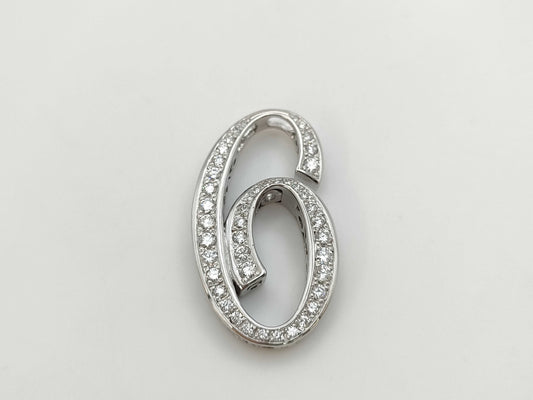 Yukizaki NOMBRE D1.09ct K18WG 9.7g Pendant Top