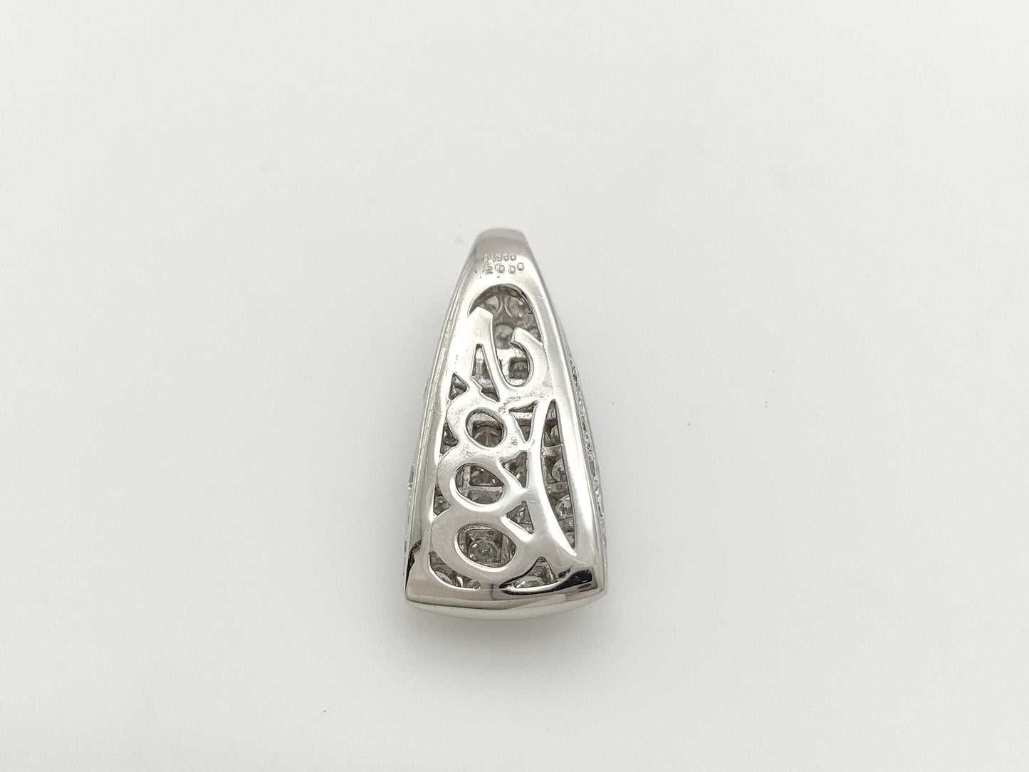 D2.000ct PT900 7.0g Pendant Top