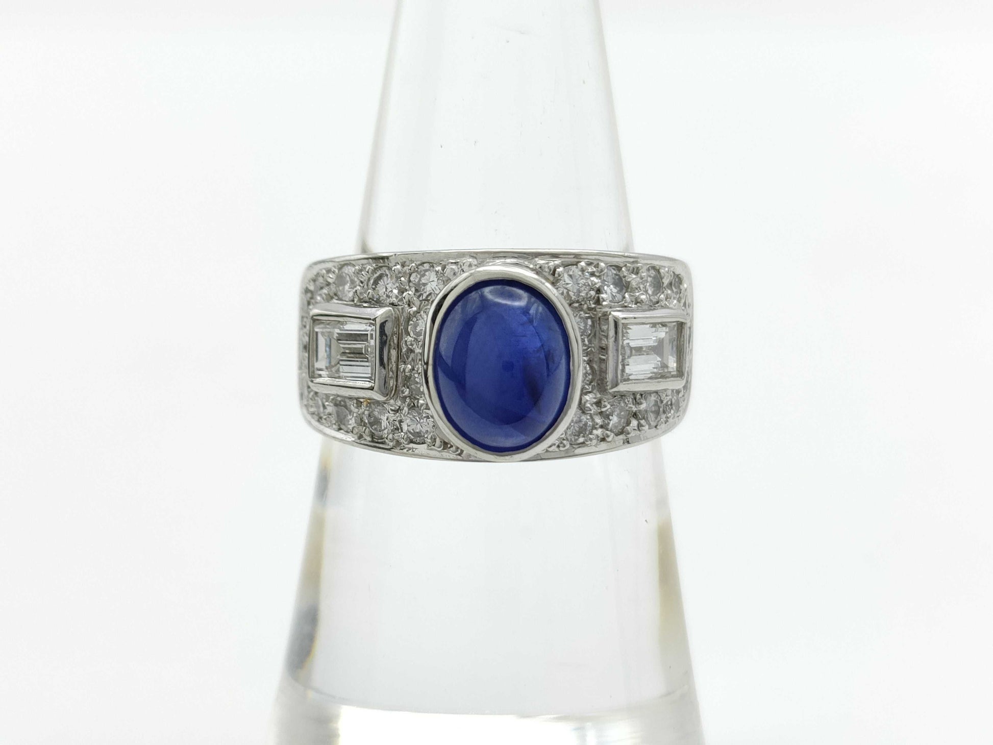 SS2.45ct D1.00ct PT900 12.7g Ring