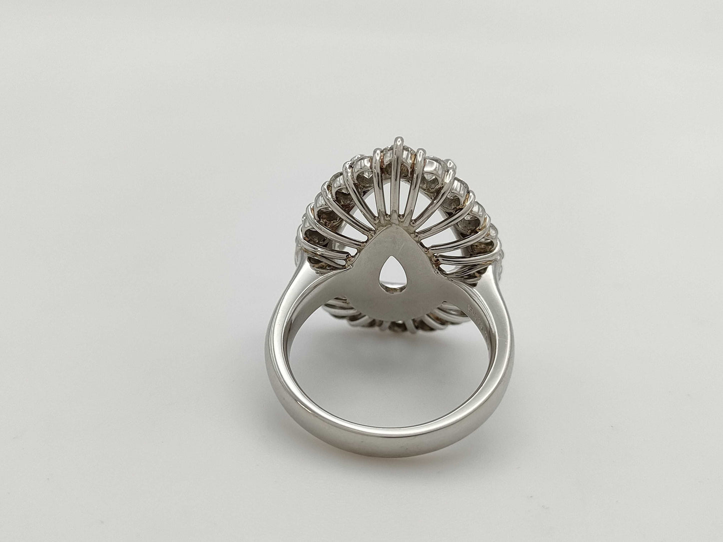 D2.03ct 20pcs Empty Frame PT900 18.0g Ring