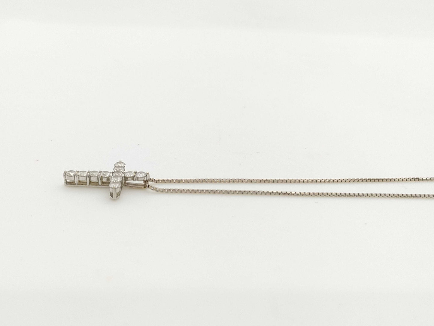 D0.50ct K18WG 3.6g Necklace
