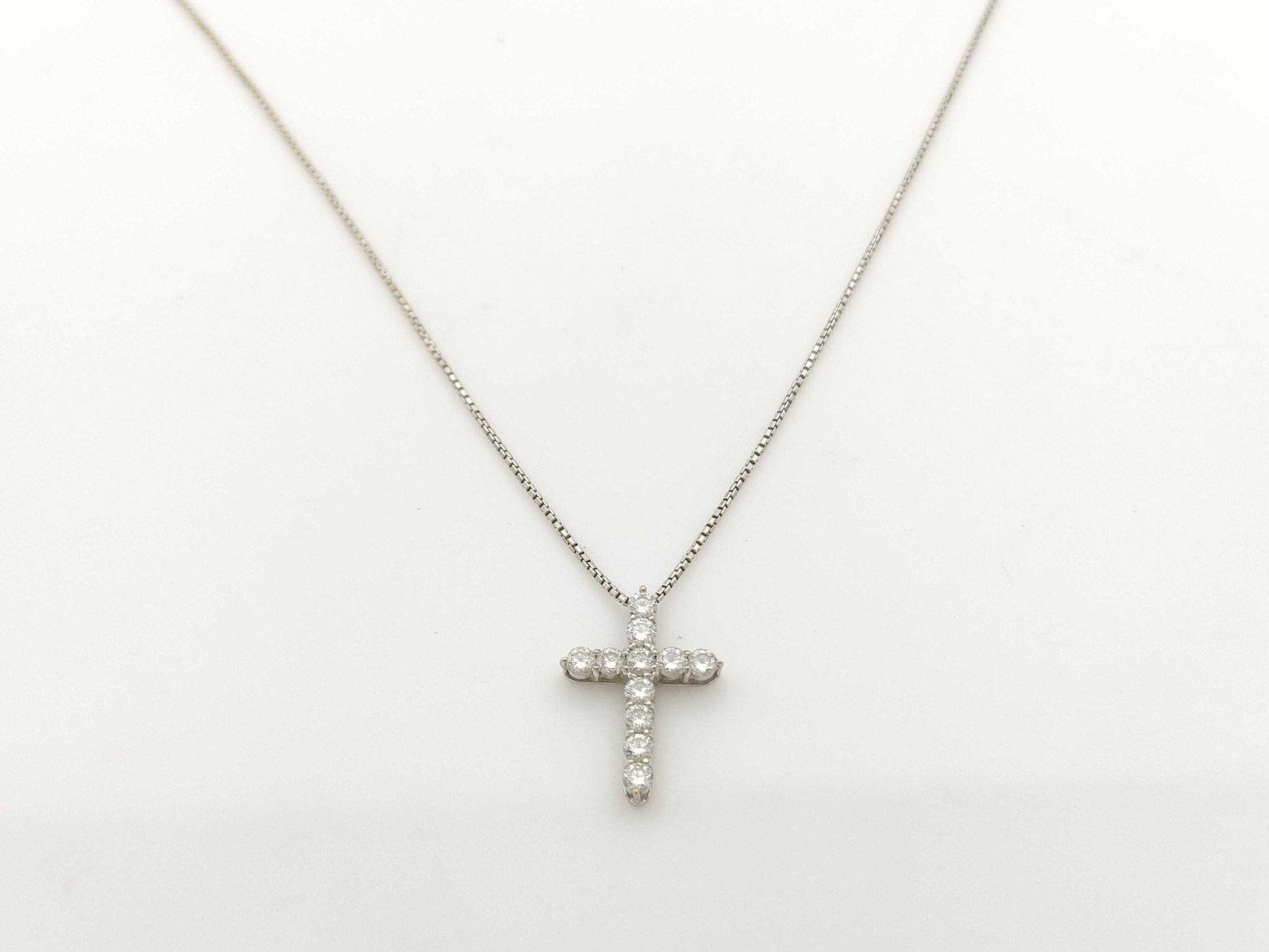 D0.50ct K18WG 3.6g Necklace