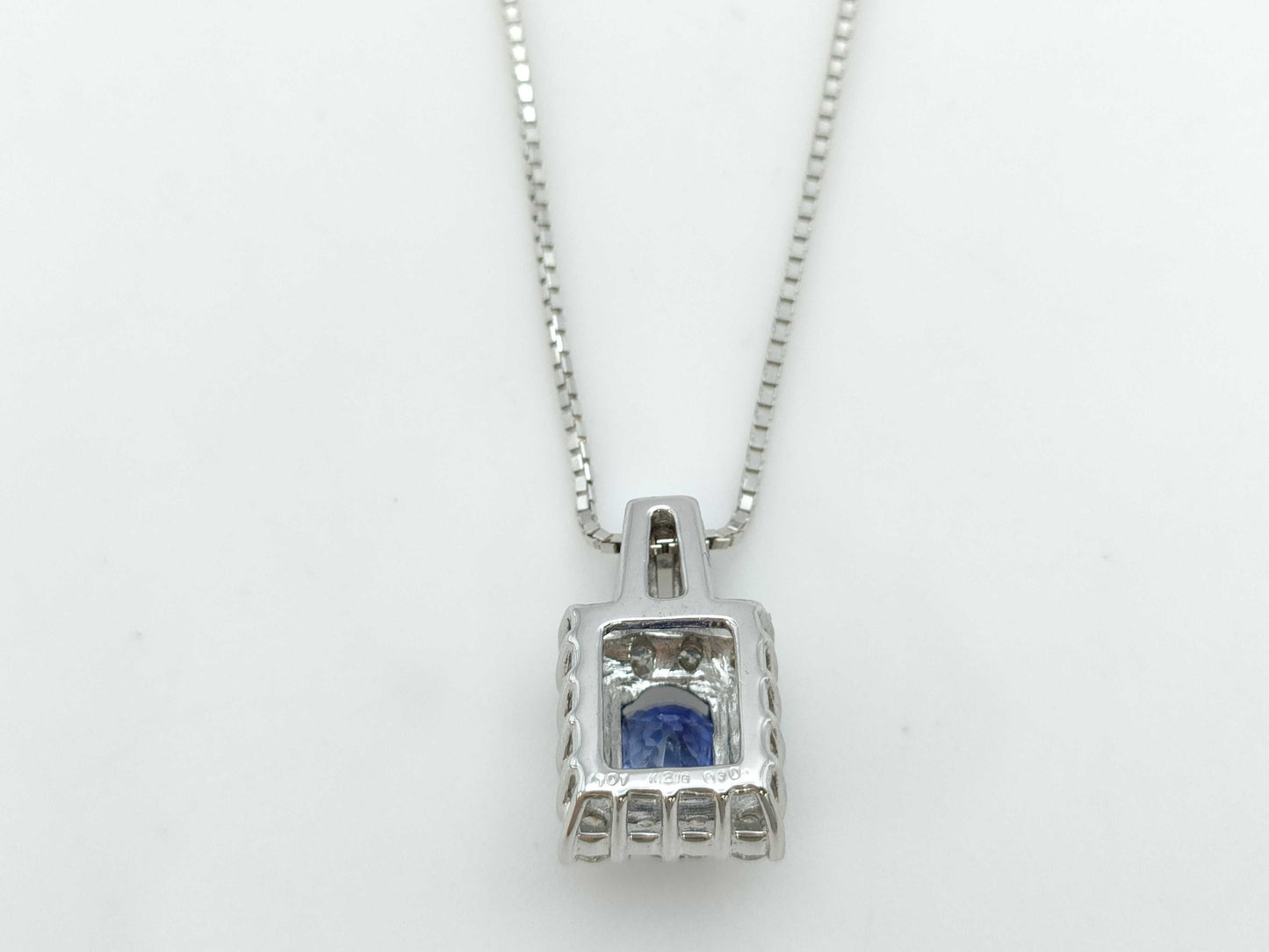 S1.01ct D0.30ct K18WG 3.3g Necklace