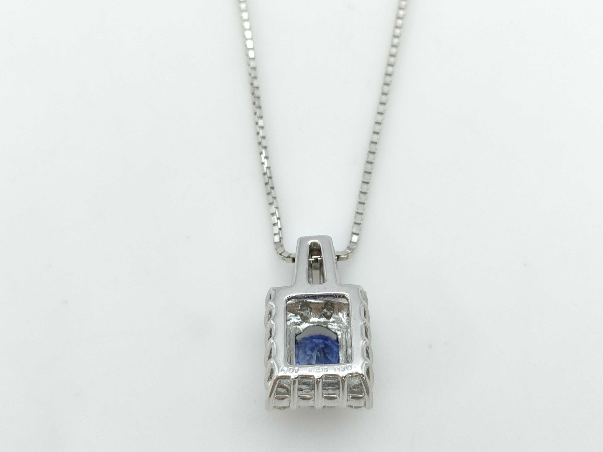 S1.01ct D0.30ct K18WG 3.3g Necklace