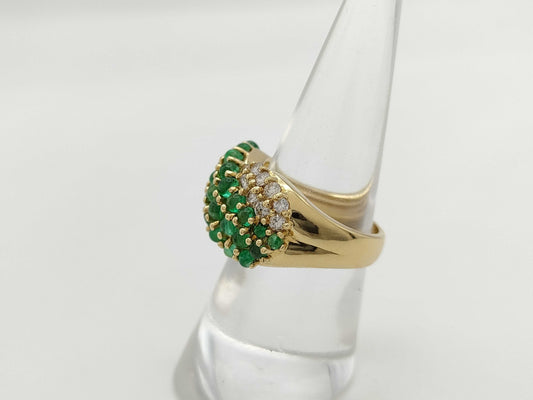 E1.69ct D0.66ct K18 9.5g Ring