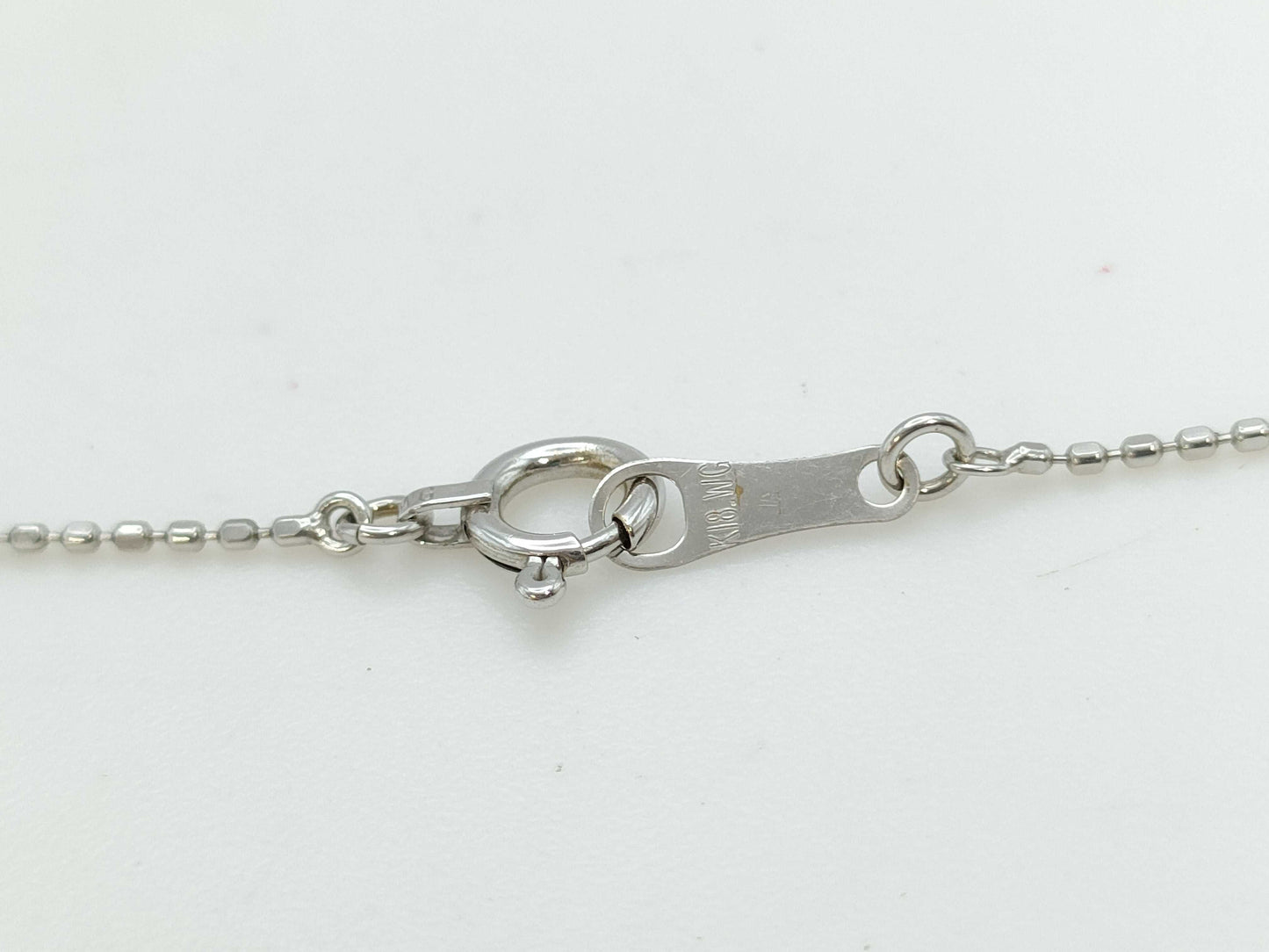 S0.33ct D0.25ct K18WG 5.2g Necklace