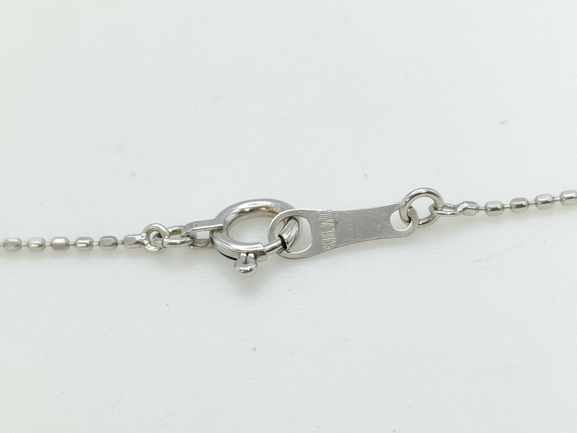 S0.33ct D0.25ct K18WG 5.2g Necklace