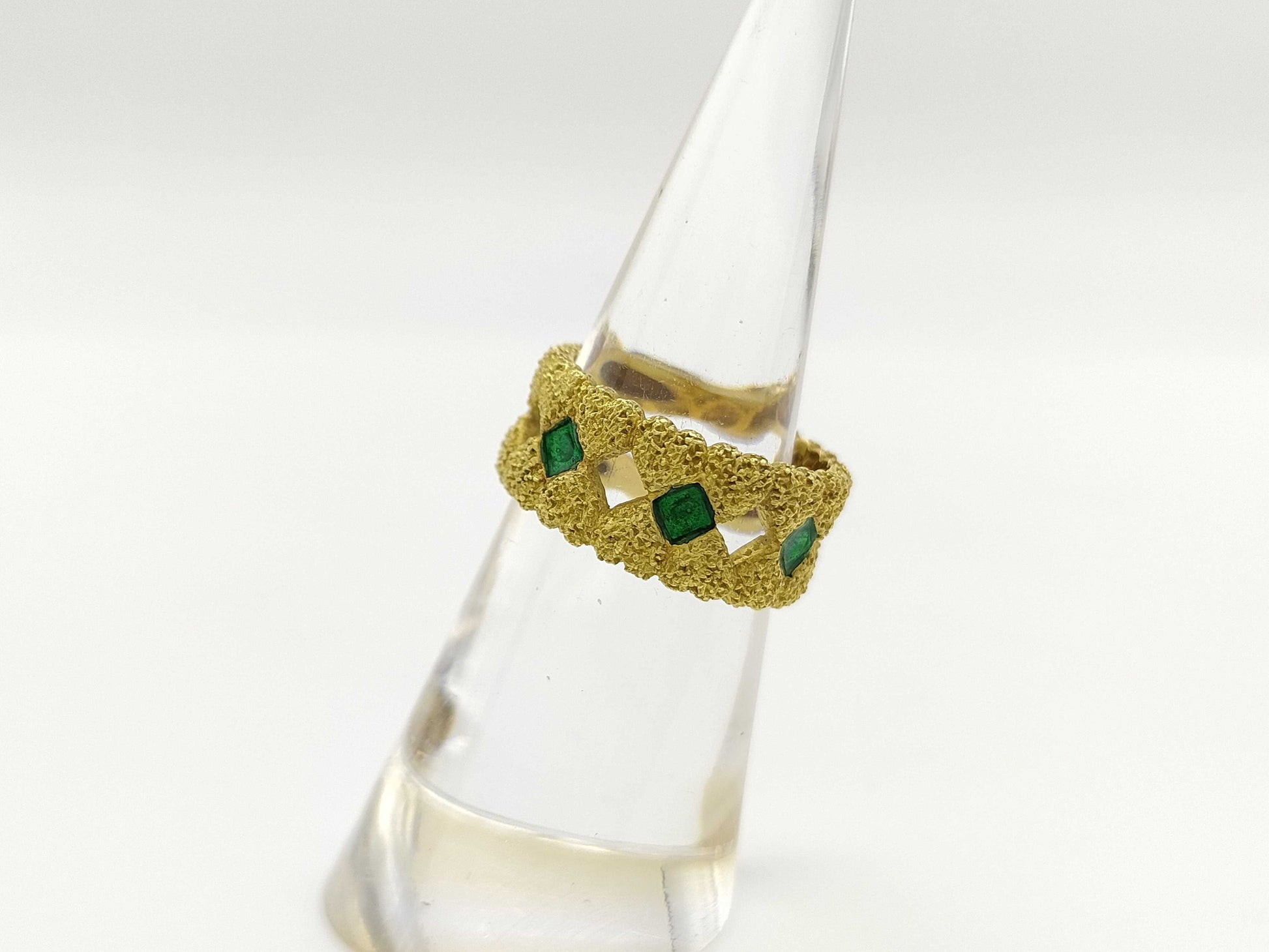 Cartier Enamel YG 18KT 6.7g Ring