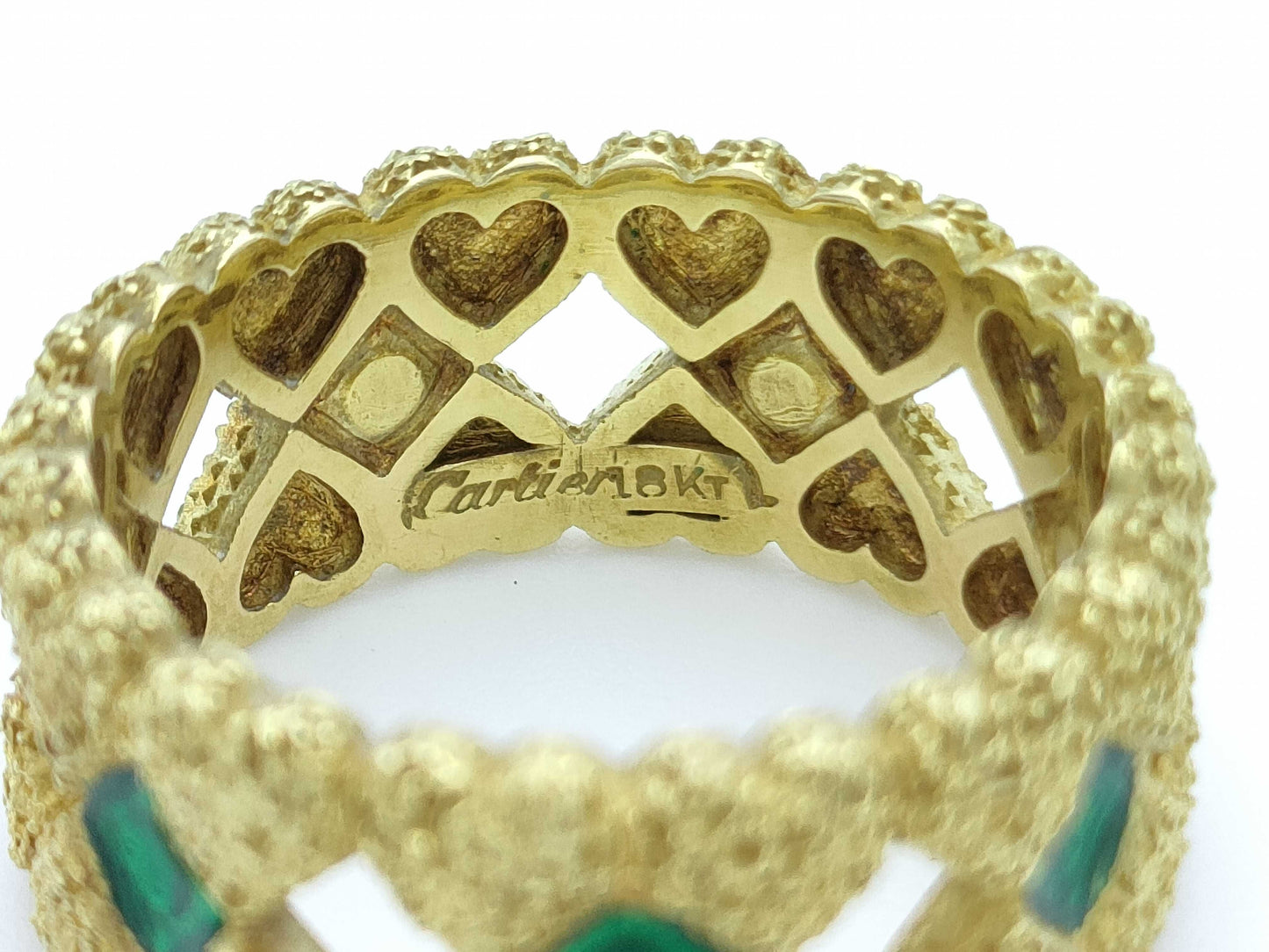 Cartier Enamel YG 18KT 6.7g Ring