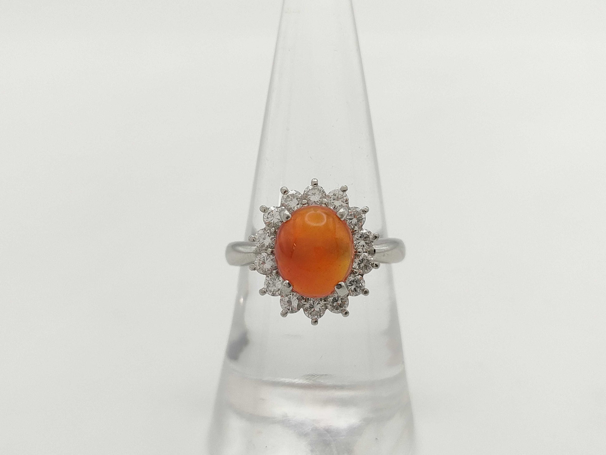 FOP2.15ct D0.66ct PT900 6.7g Ring