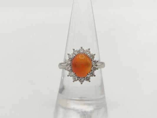 FOP2.15ct D0.66ct PT900 6.7g Ring