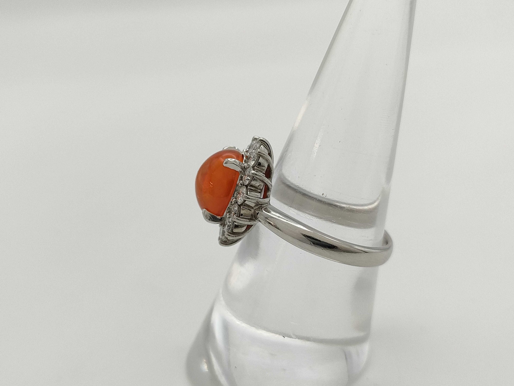 FOP2.15ct D0.66ct PT900 6.7g Ring