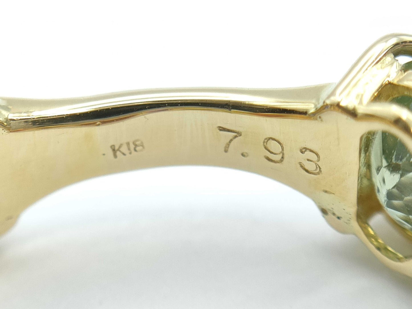 S7.93ct Eternity K18 4.2g Ring