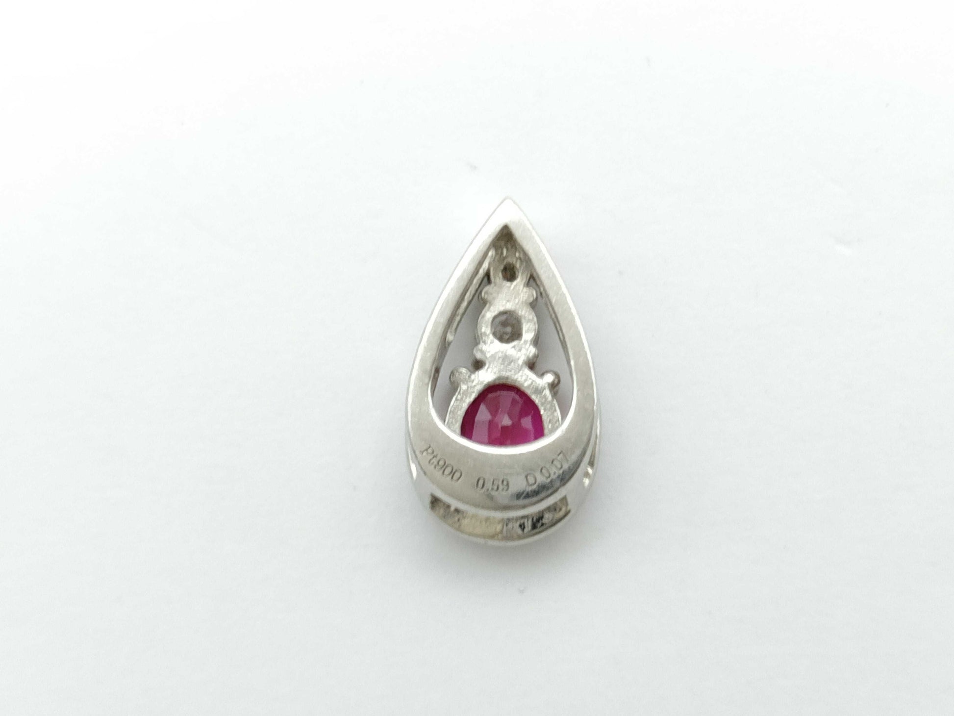 R0.59ct D0.07ct PT900 1.6g Pendant Top