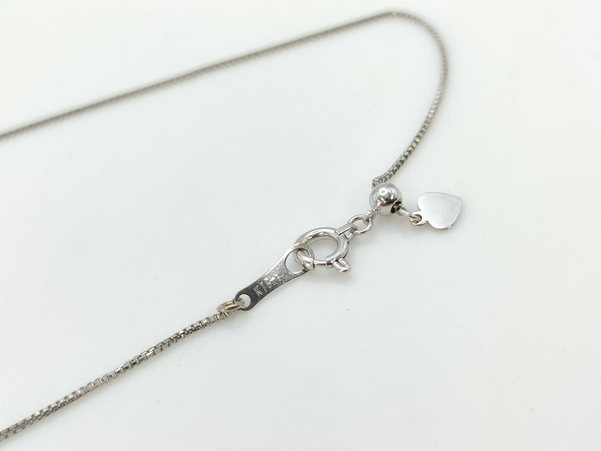 D1.00ct K18WG 3.5g Necklace