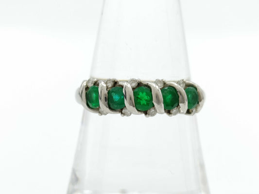 E0.76ct D0.13ct PT900 6.2g Ring