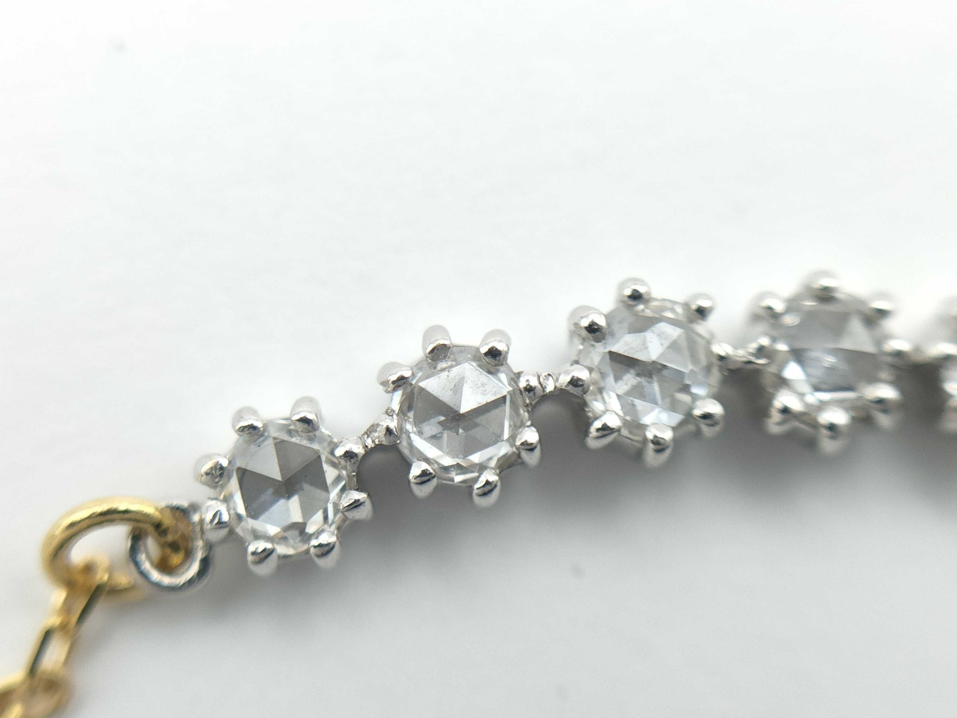 D0.09ct K18/K18WG 1.8g Necklace