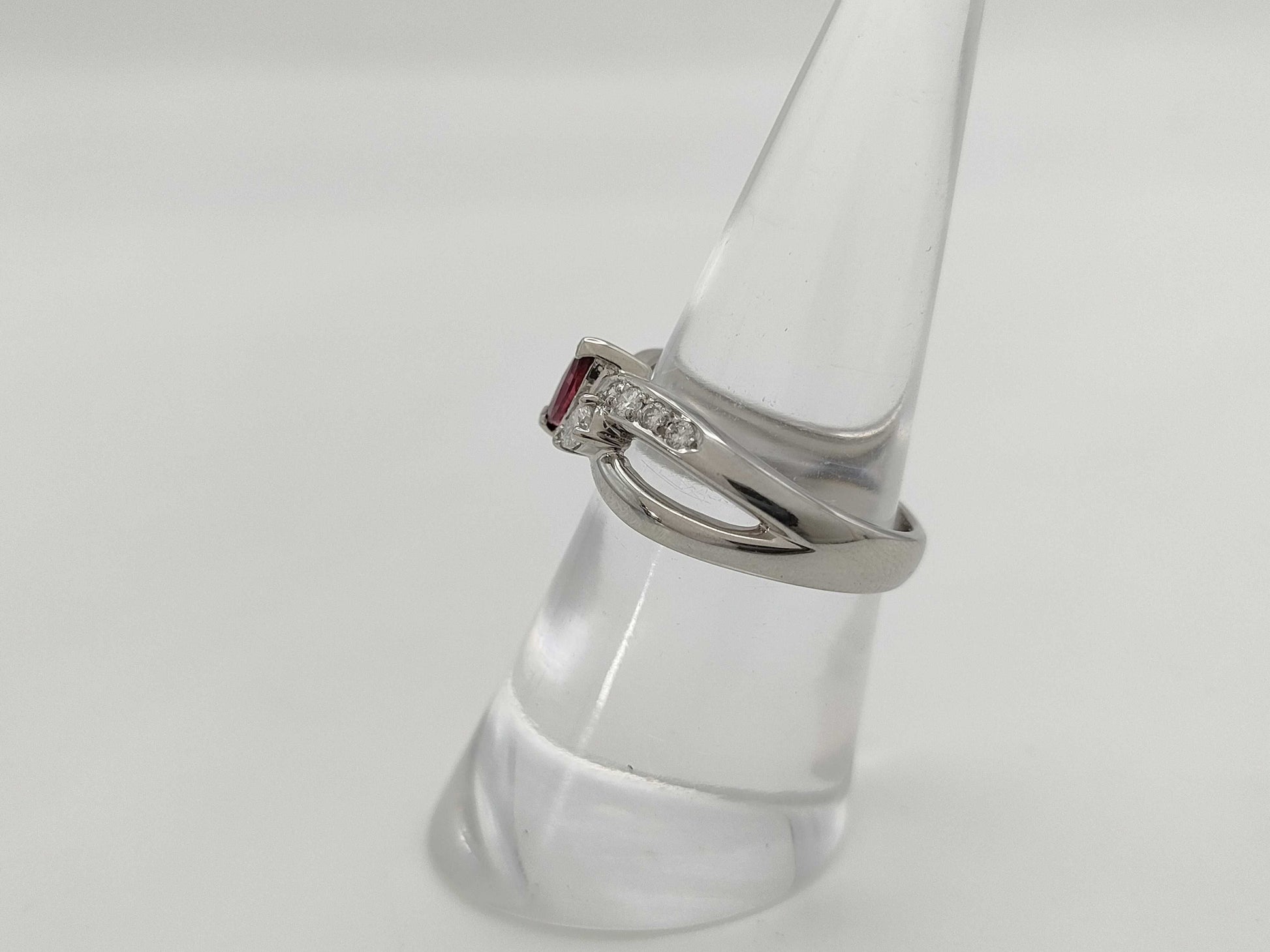 R0.34ct D0.24ct PT900 6.8g Ring