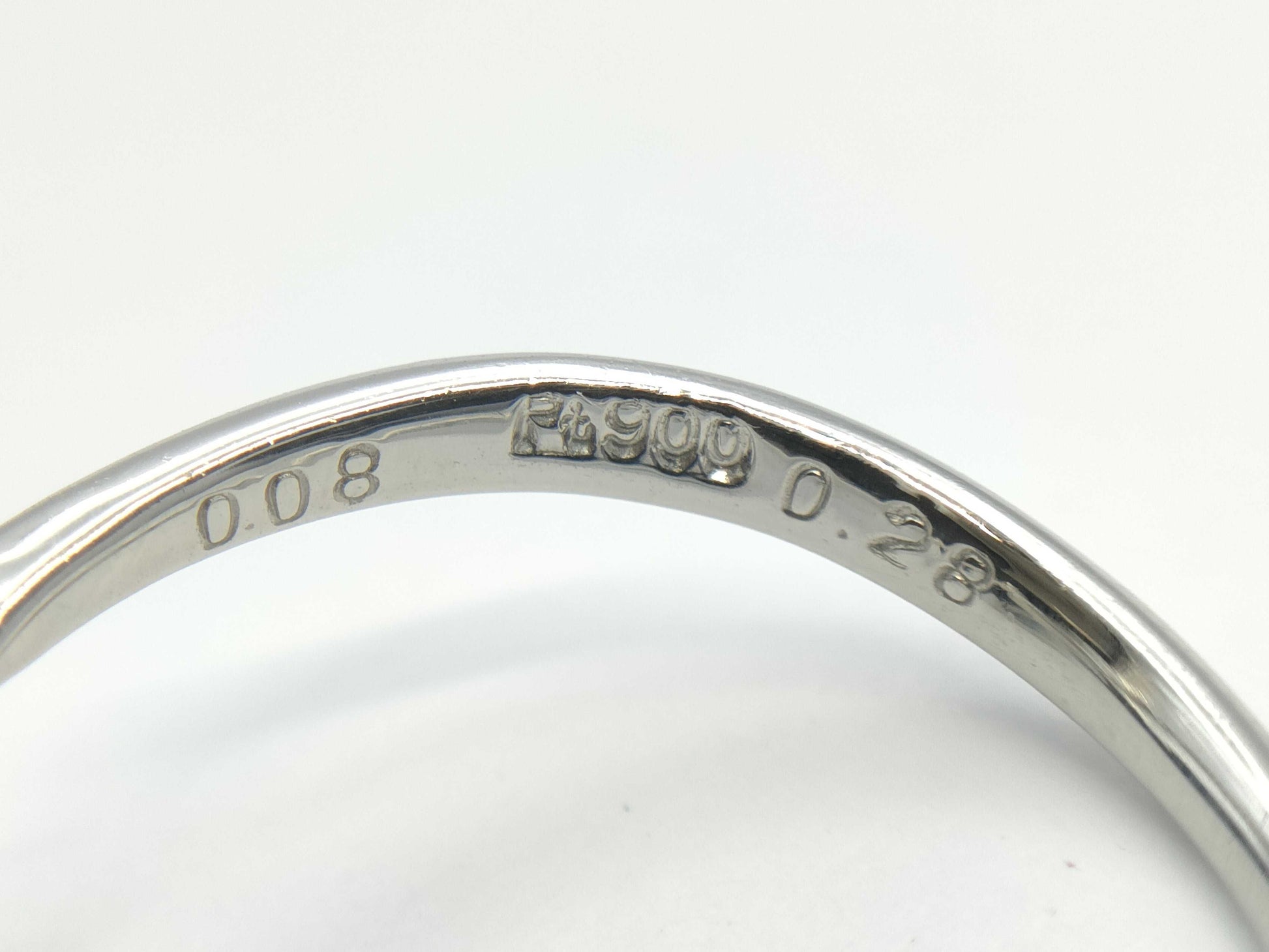 AX0.28ct D0.08ct PT900 3.5g Ring