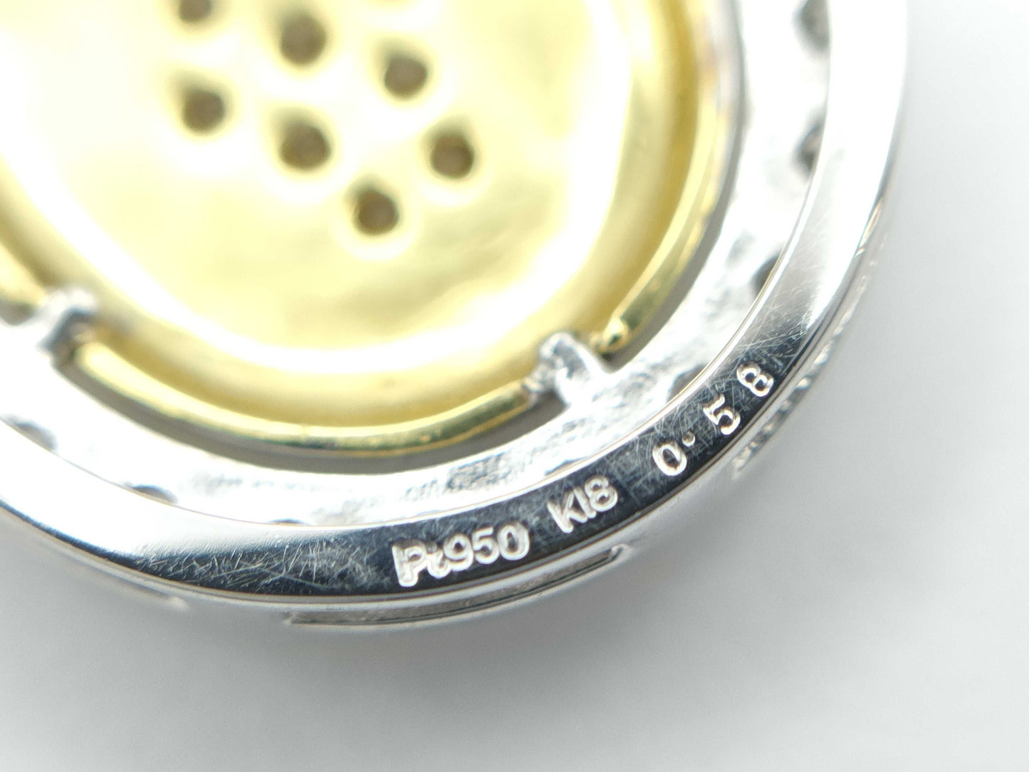 D0.58ct K18/PT900 4.4g Necklace