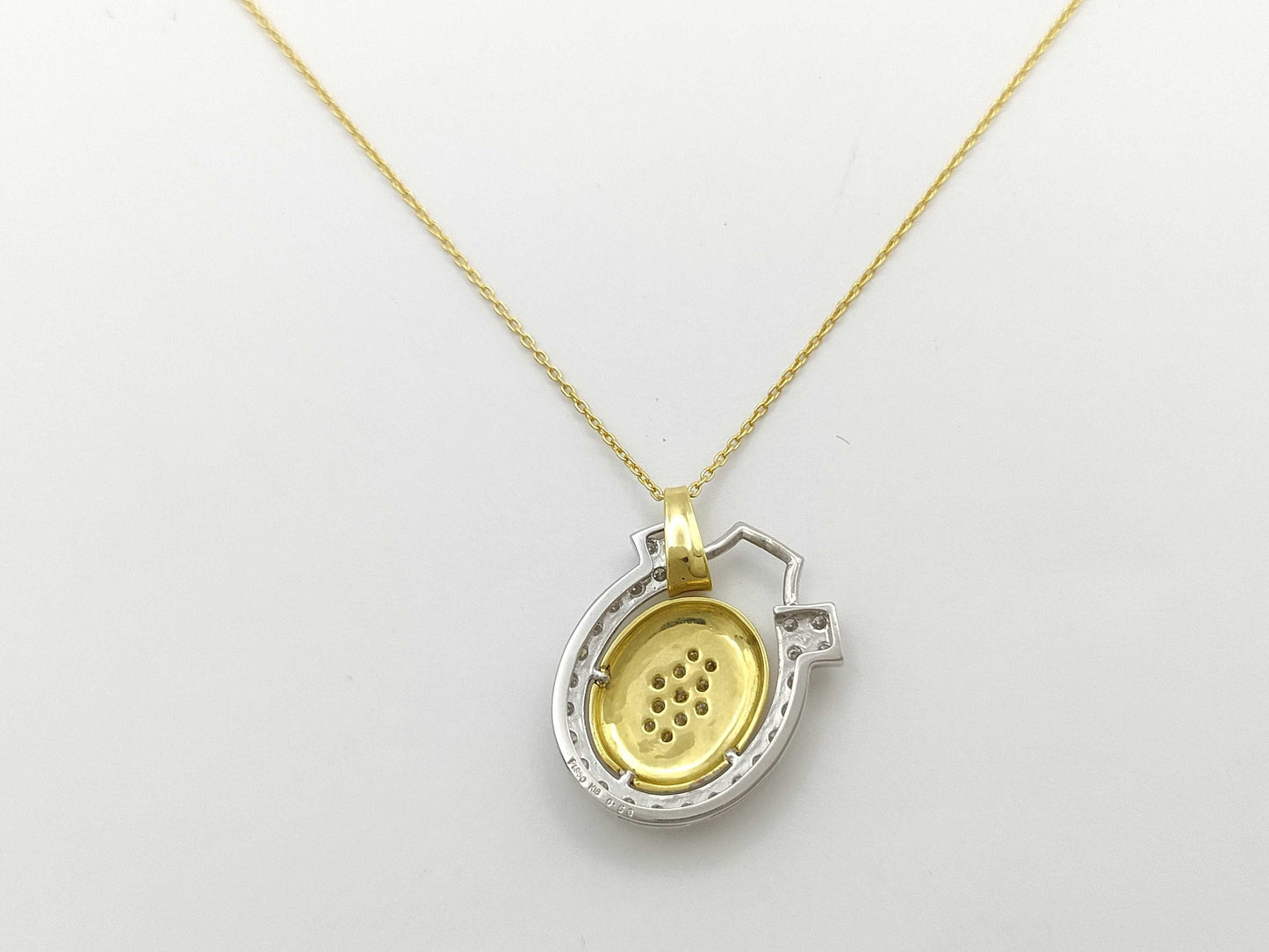 D0.58ct K18/PT900 4.4g Necklace