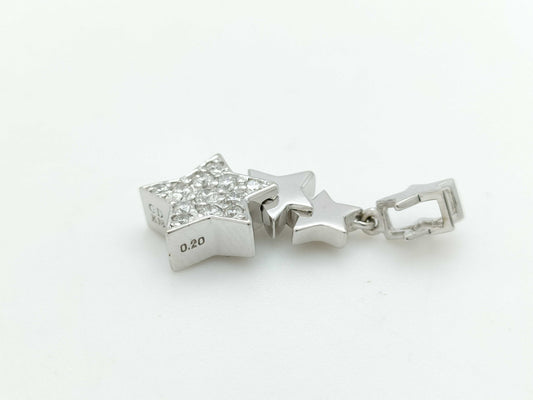 GOLDEN DEW D0.20ct K18 1.9g Pendant Top