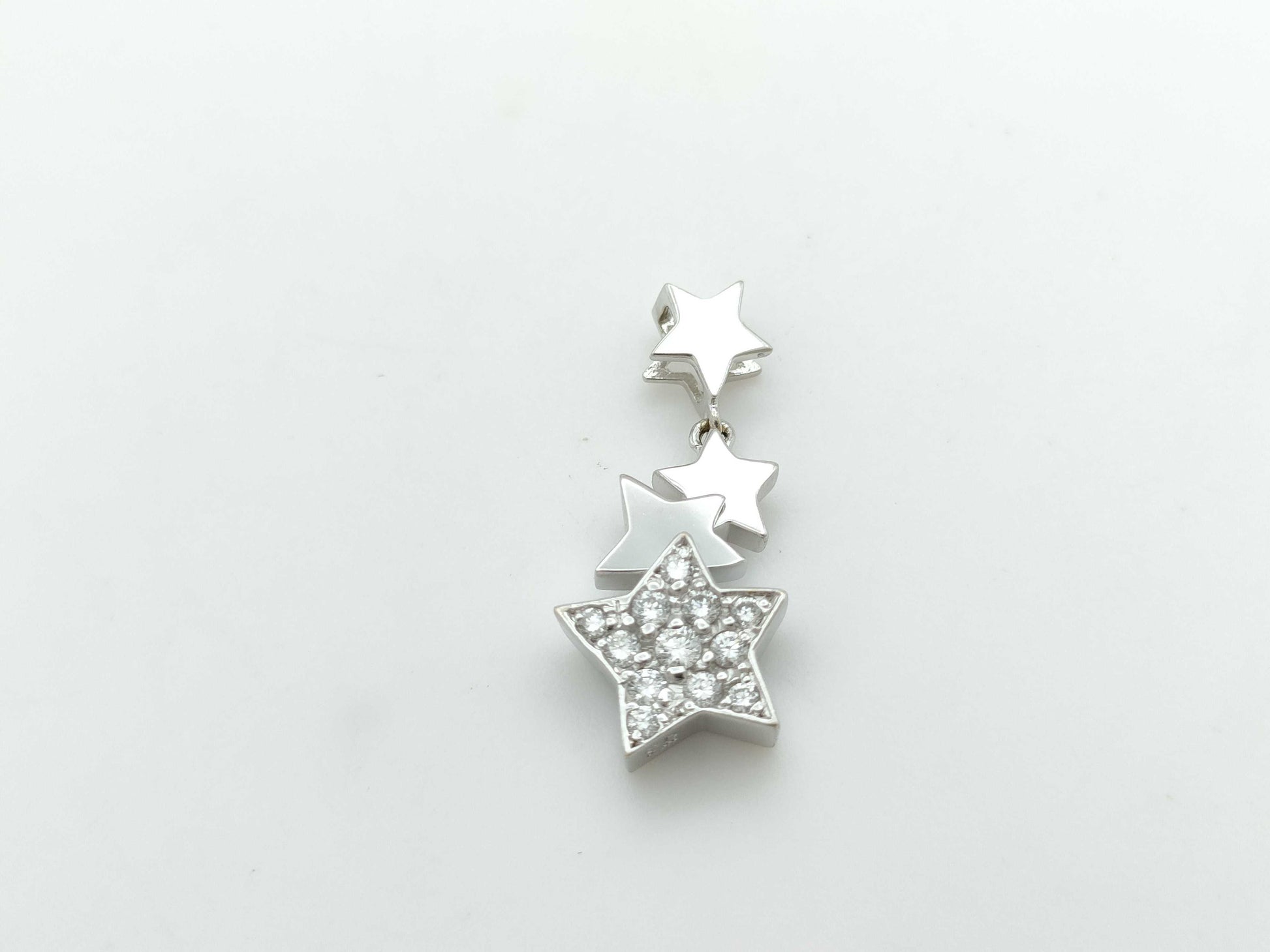 GOLDEN DEW D0.20ct K18 1.9g Pendant Top