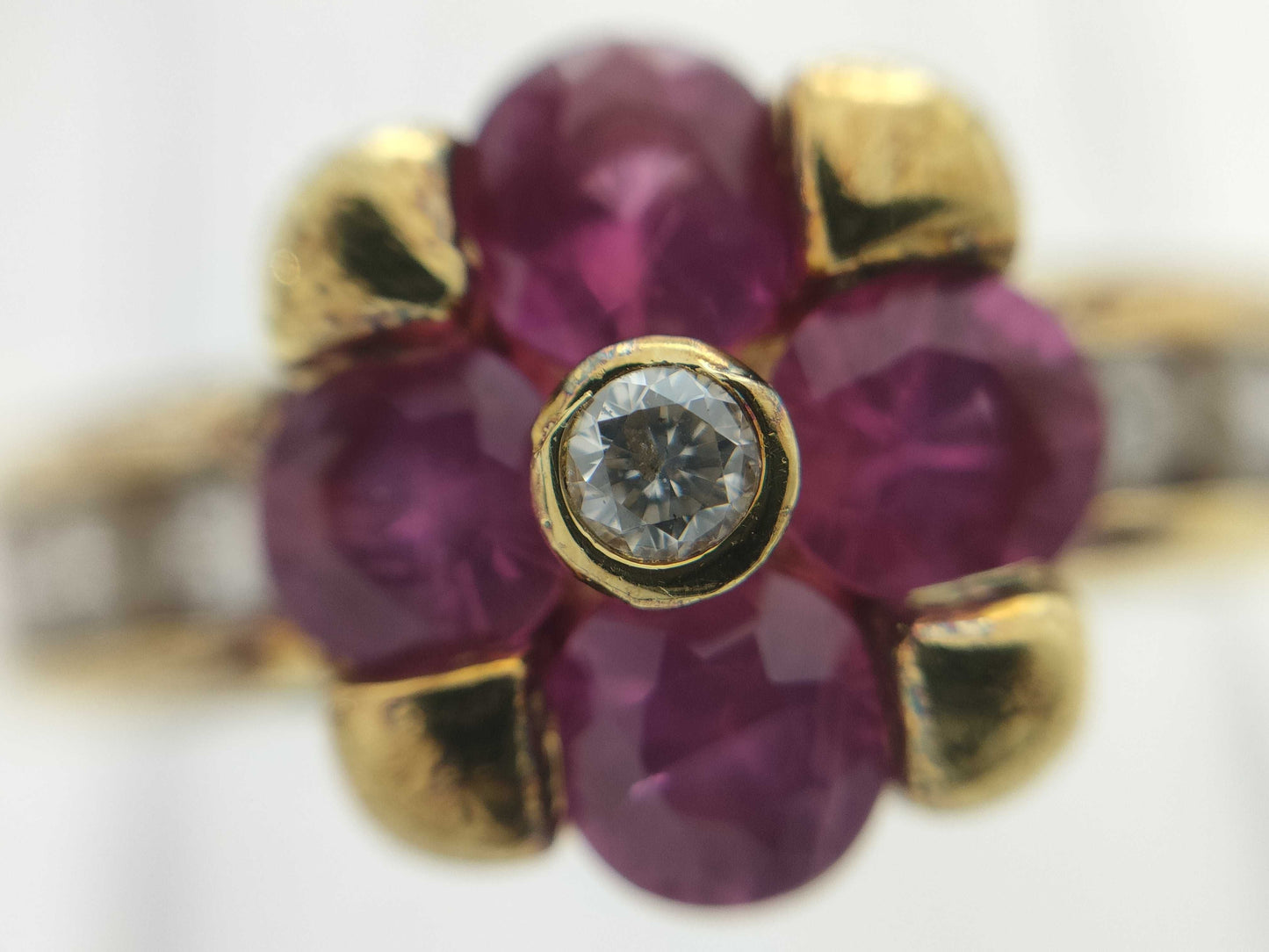 PS0.61ct D0.30ct K18 5.2g Ring