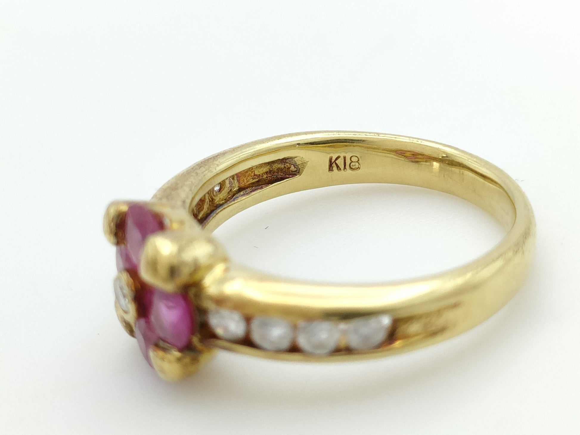PS0.61ct D0.30ct K18 5.2g Ring