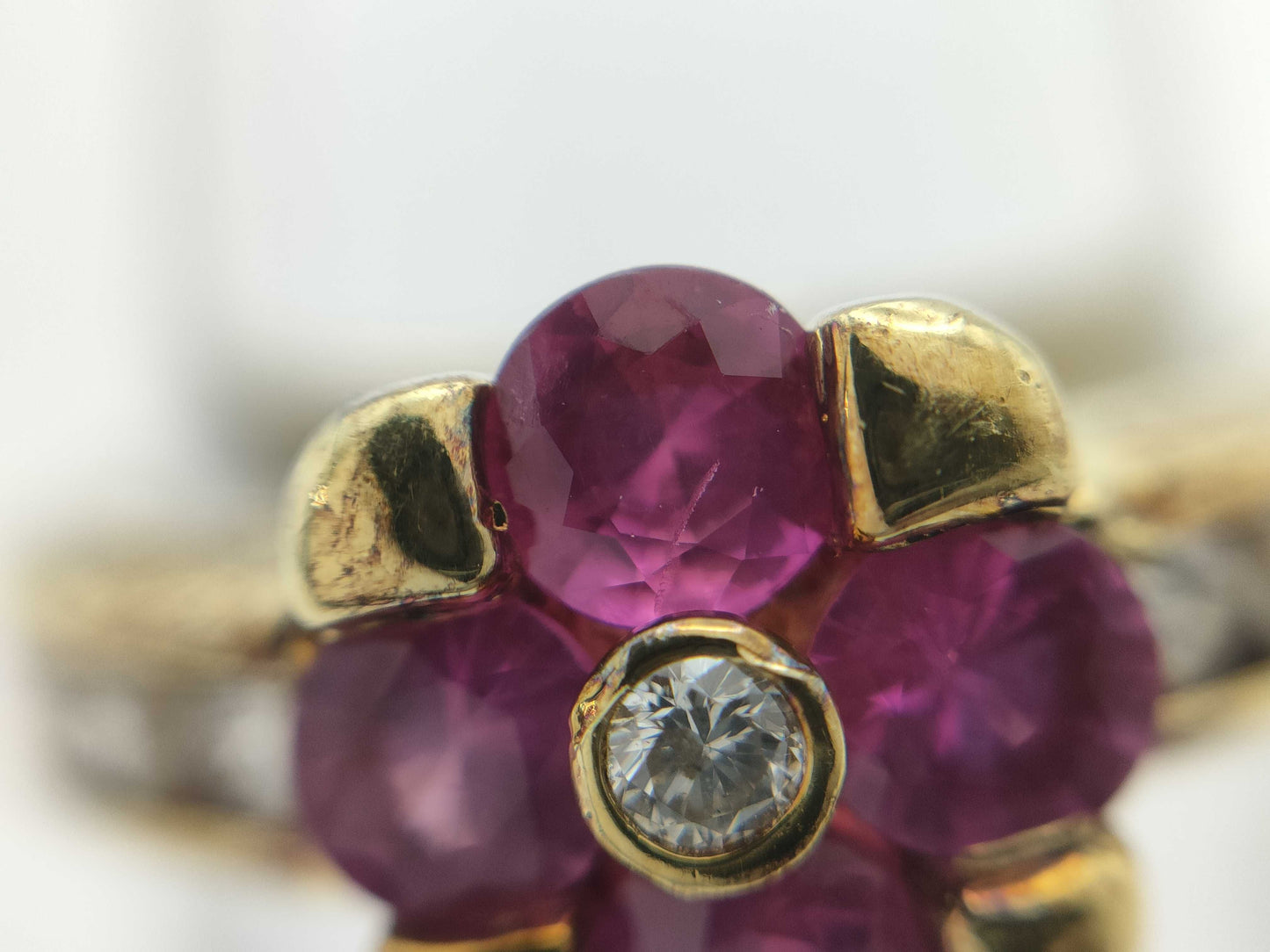 PS0.61ct D0.30ct K18 5.2g Ring