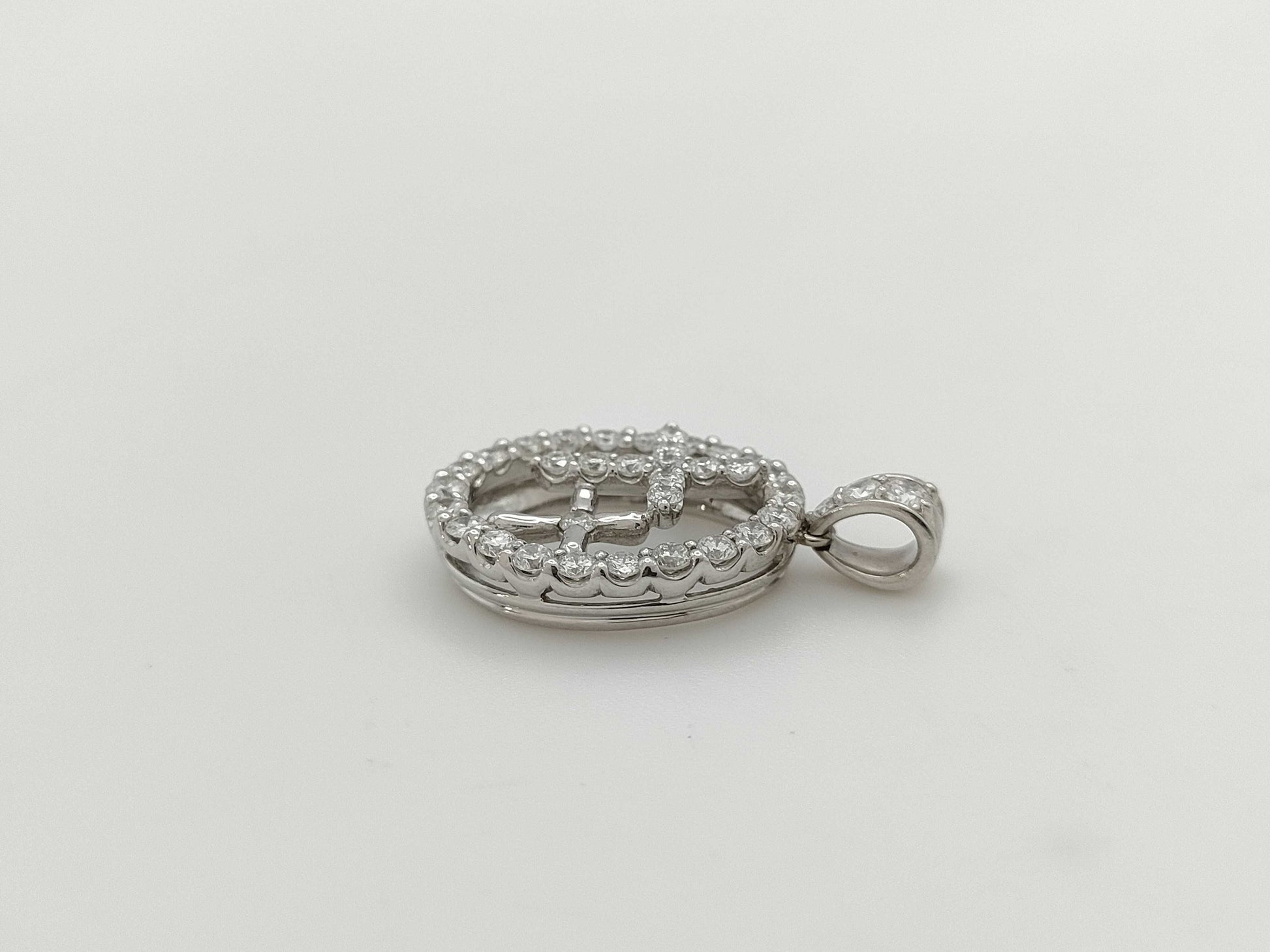 D1.00ct PT900 7.6g Pendant Top