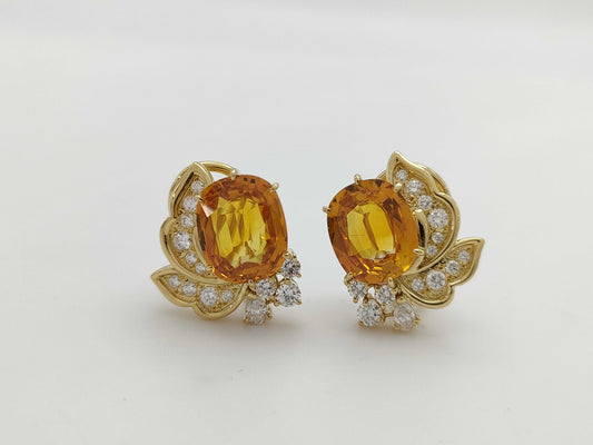 MIKIMOTO GS4.12Ct GS3.81Ct D0.42Ct D0.42Ct K18 12.5g Earrings