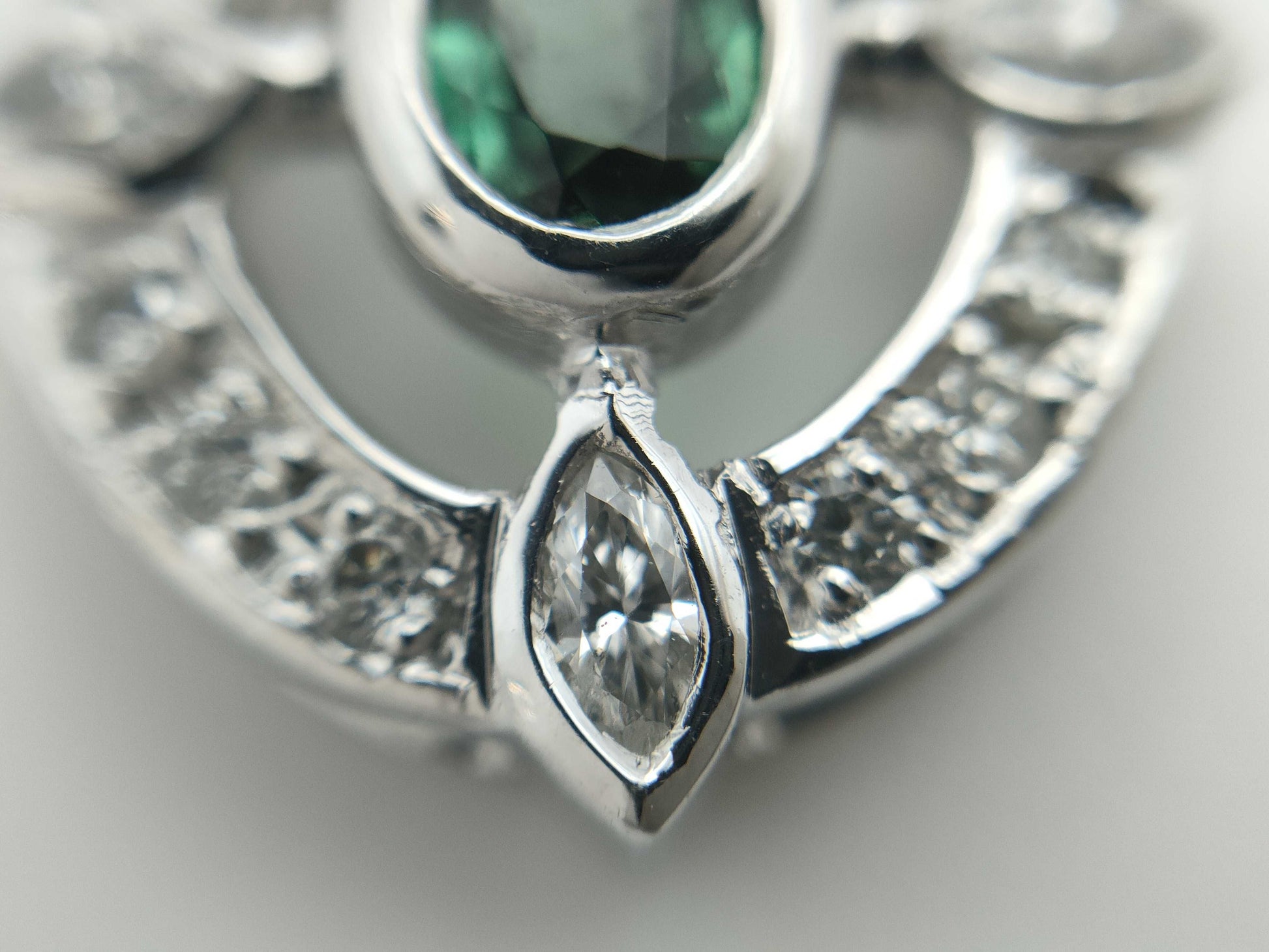 AX0.40ct D0.30ct PT900 3.9g Pendant Top