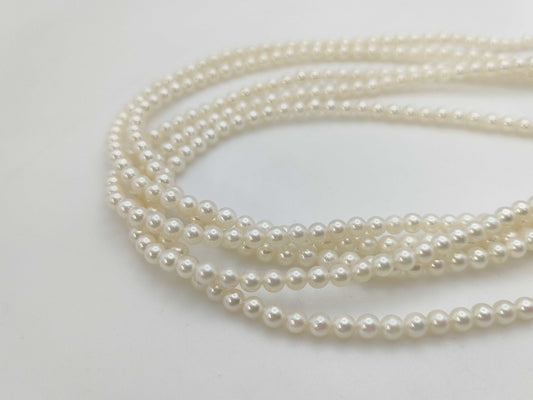 MIKIMOTO Mikimoto Akoya Baby Pearl 3.0-3.5mm 5-Strand K14WG 34.1g Necklace