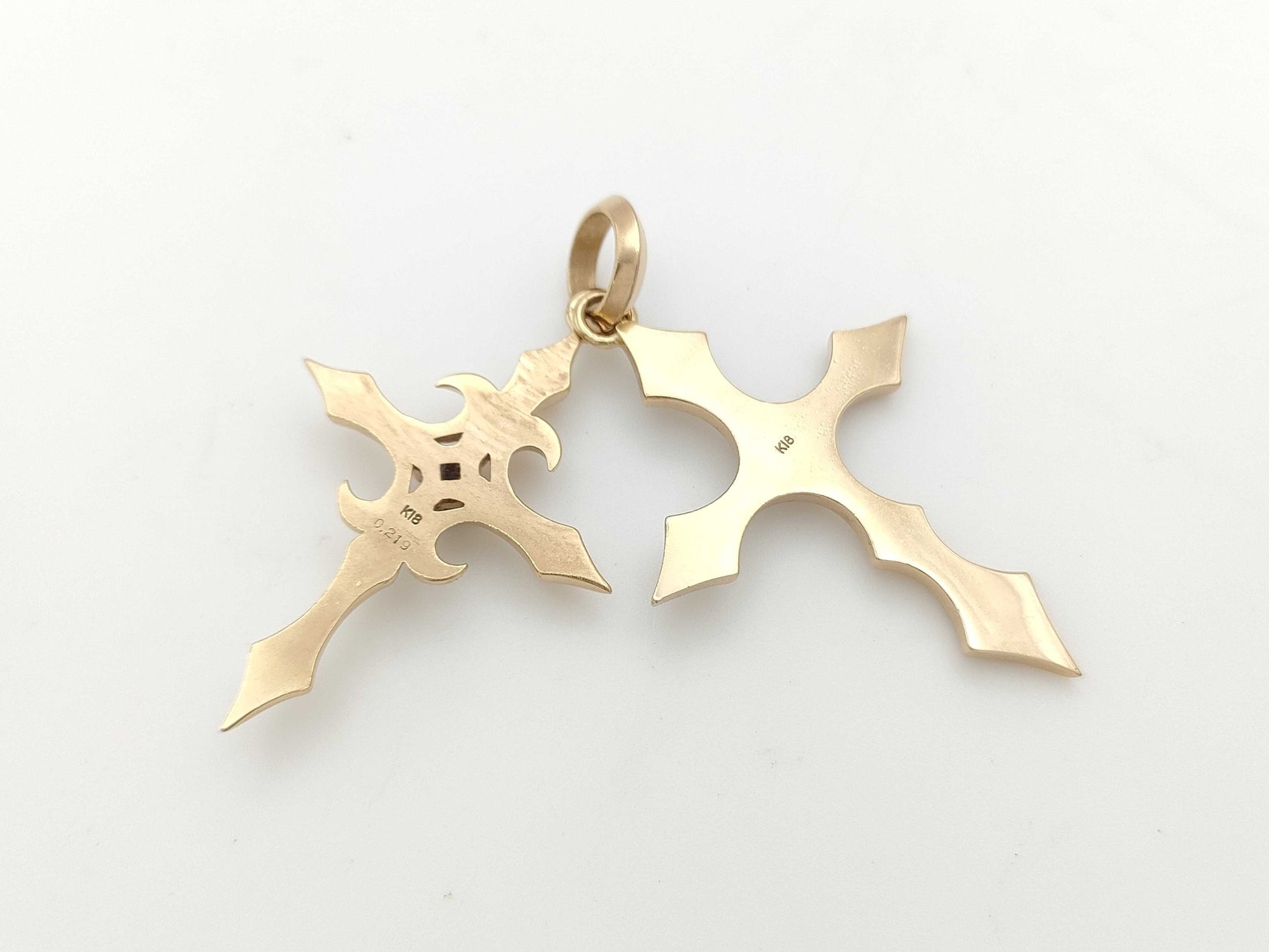 AX0.219ct K18 13.4g Pendant Top