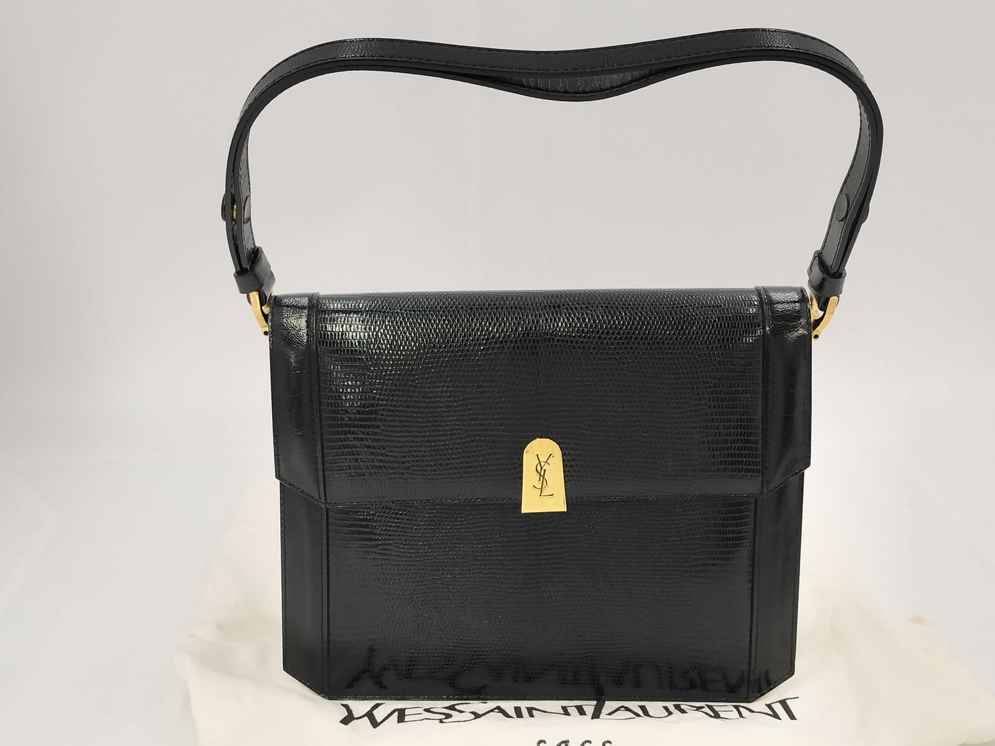 Yves Saint Laurent YSL Yves Saint Laurent Lizard Shoulder Bag Handbag