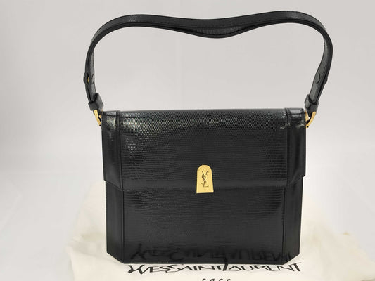 Yves Saint Laurent YSL Yves Saint Laurent Lizard Shoulder Bag Handbag