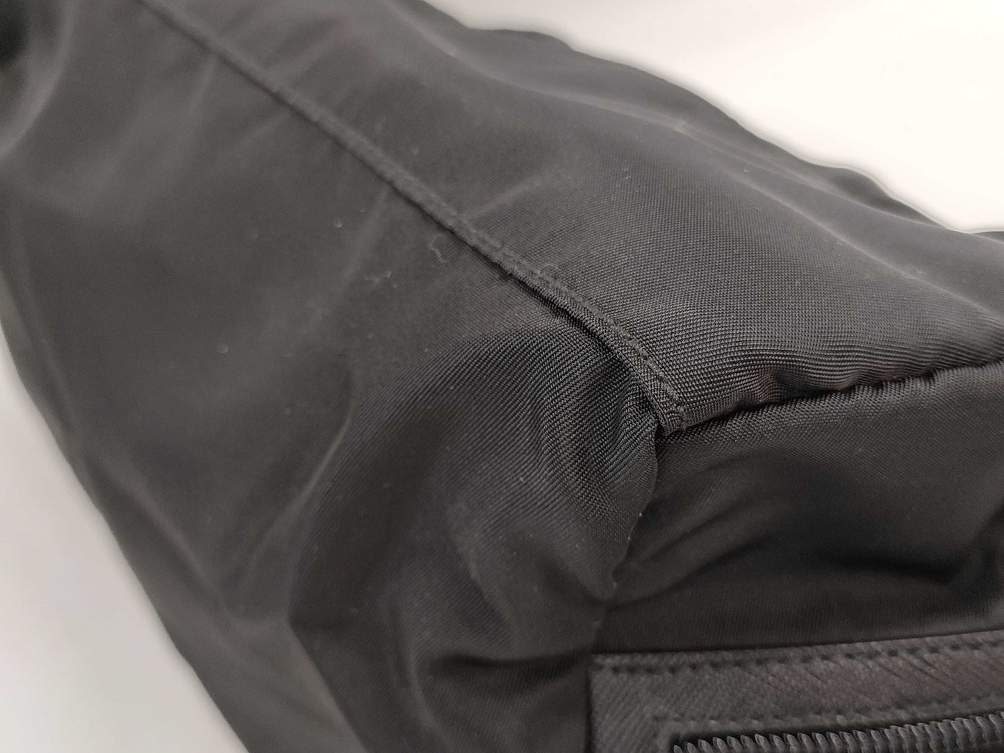 PRADA Tessuto Nylon and Saffiano Leather Pouch
