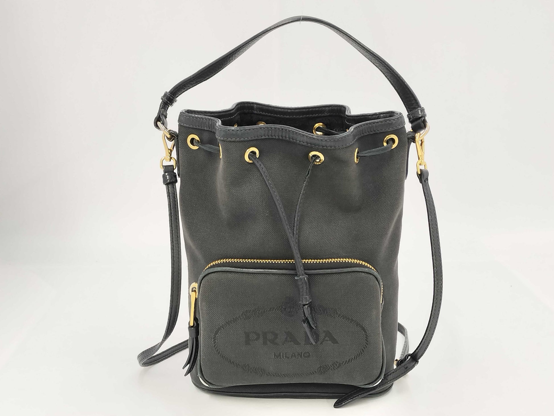 PRADA Logo Jacquard 2WAY Shoulder Bag Shoulder Bag