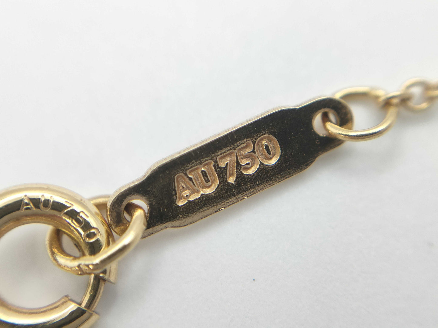 Tiffany & Co. Solitaire 1PD AU750 1.6g Necklace