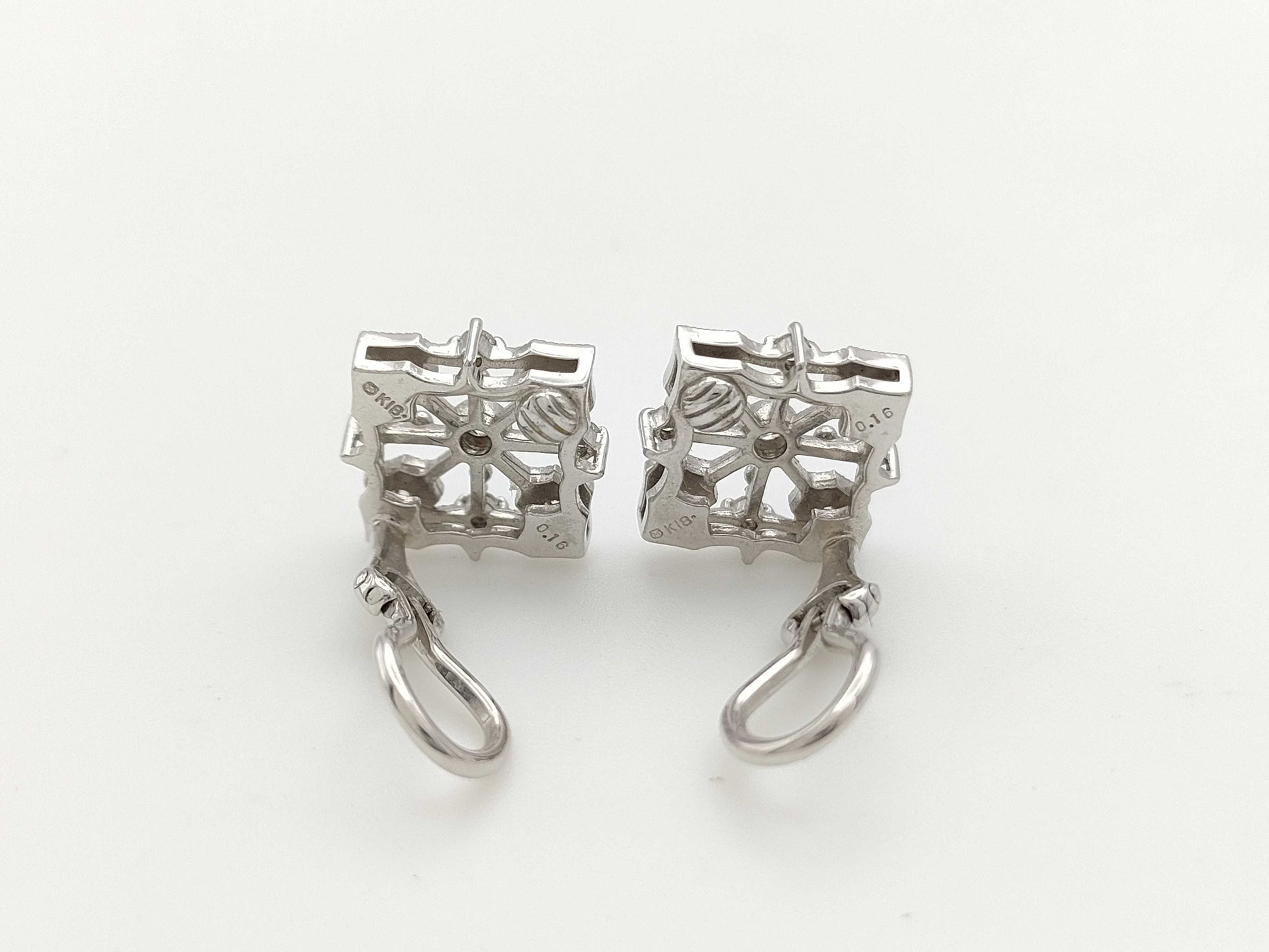 D0.16/0.16ct K18 6.6g Earrings