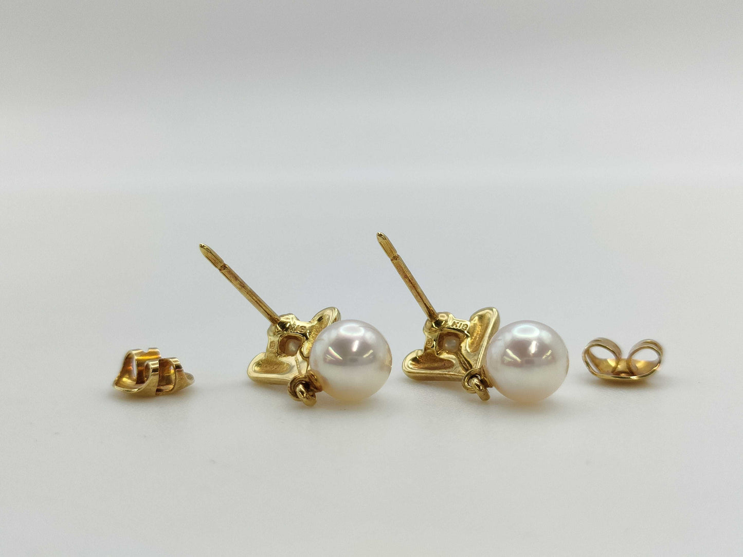 MIKIMOTO Pearl Diameter Approx. 4.3mm-6.6mm K18 3.4g Earrings