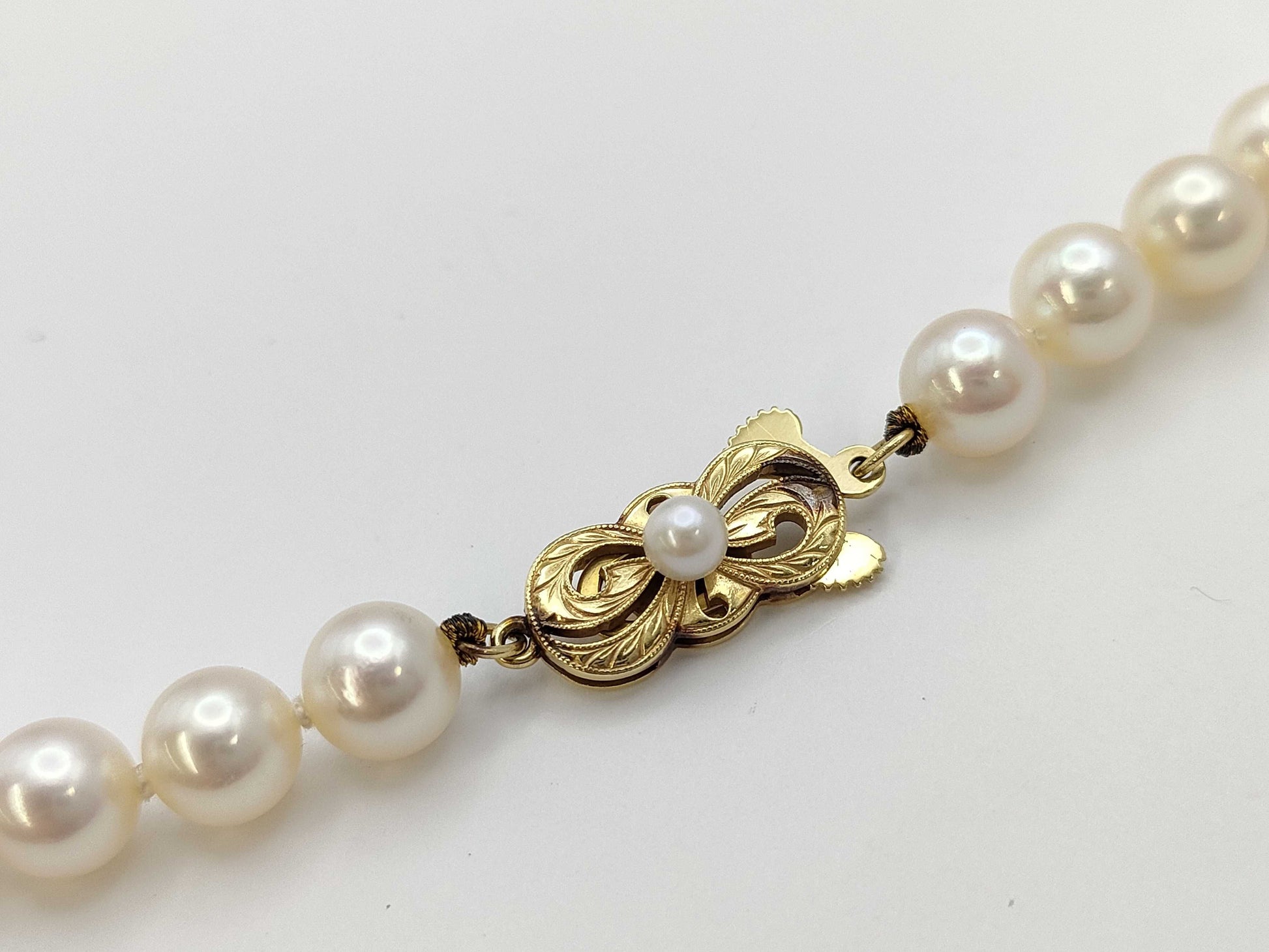 MIKIMOTO Pearl Diameter Approx. 7.0mm-7.4mm K18 9.0g Necklace