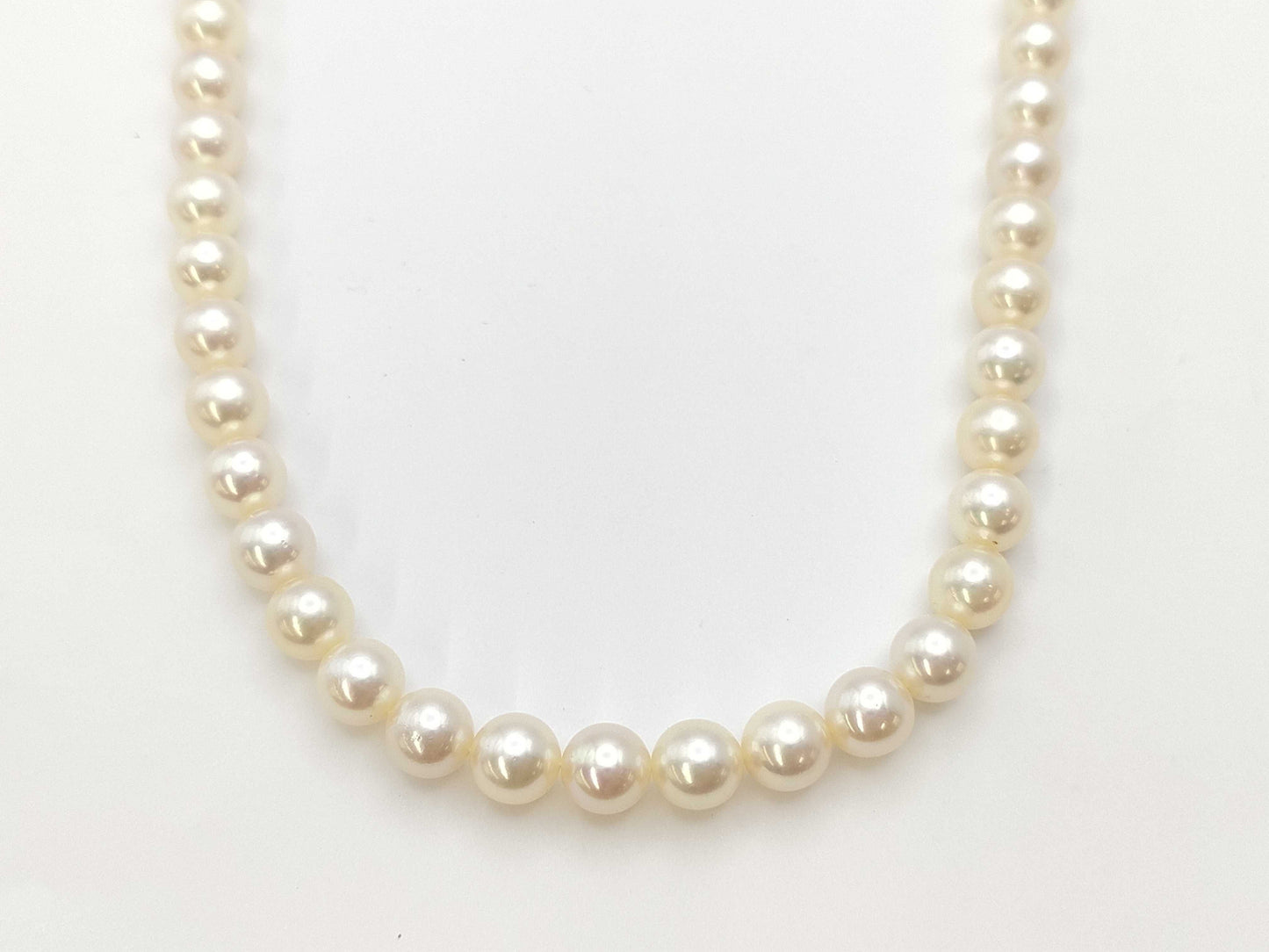 MIKIMOTO Pearl Diameter Approx. 7.0mm-7.4mm K18 9.0g Necklace