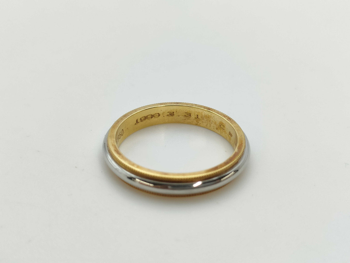 Tiffany & Co. Millgrain 750/PT950 6.6g Ring