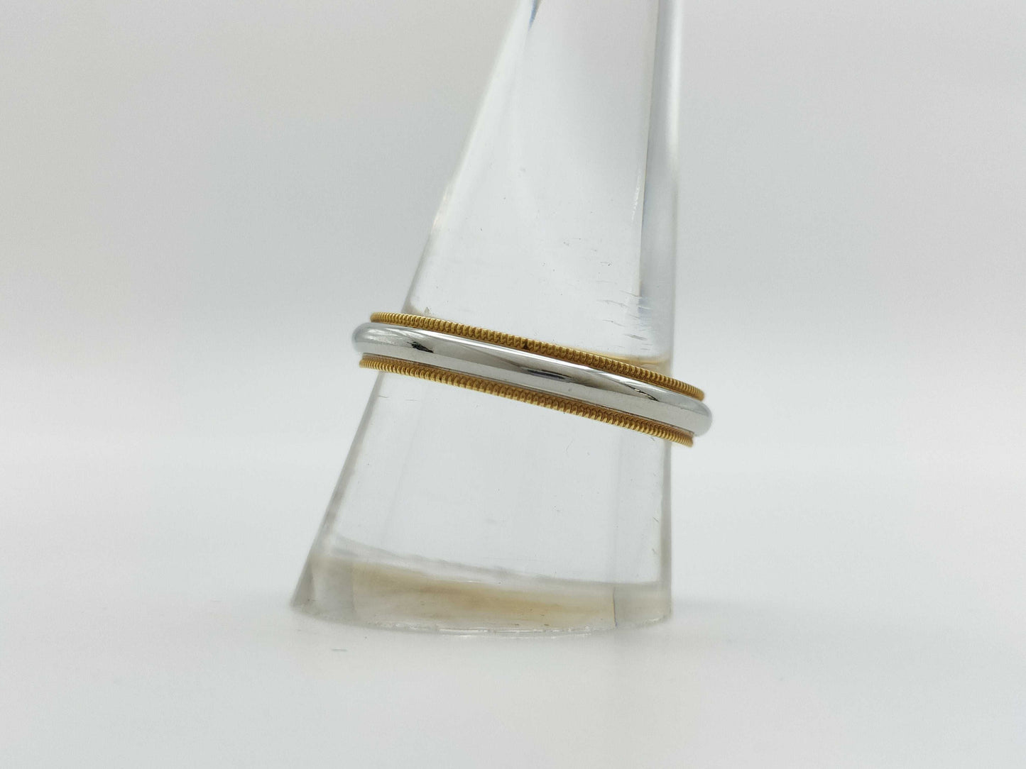 Tiffany & Co. Millgrain 750/PT950 6.6g Ring