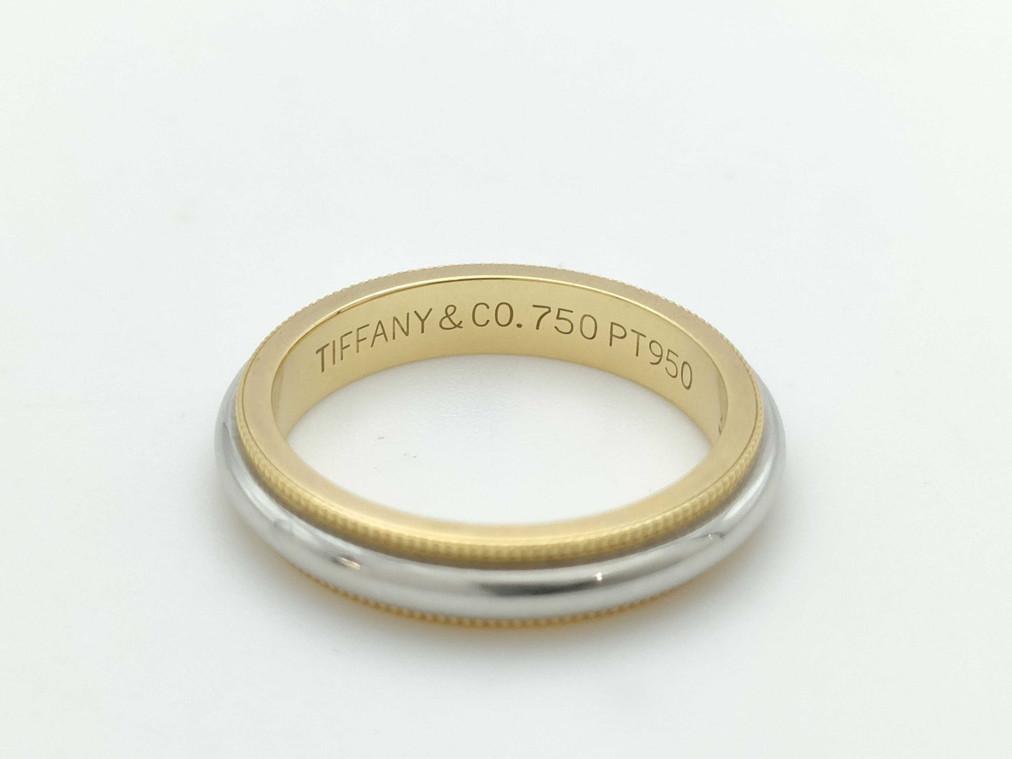 Tiffany & Co. Milgrain PT950/750 5.6g Ring